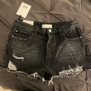 Rachel Parcell NWT - Black Distressed Denim Women's Shorts